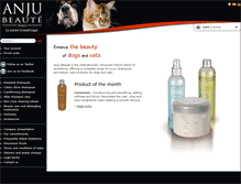 Tablet Screenshot of anju-beaute.com